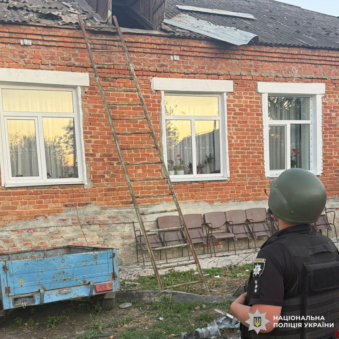 Последствия обстрелов Харьковщины. Фото - Нацполиция Украины