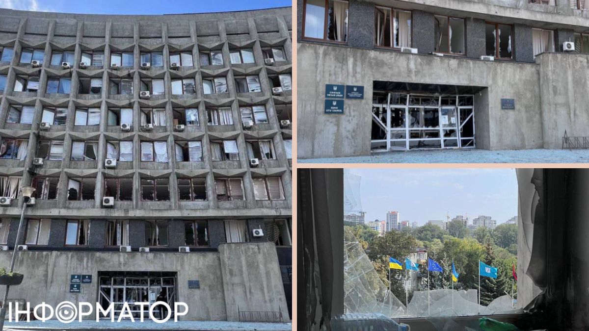 Суммы атаковал дрон РФ, повредивший здание ОВА