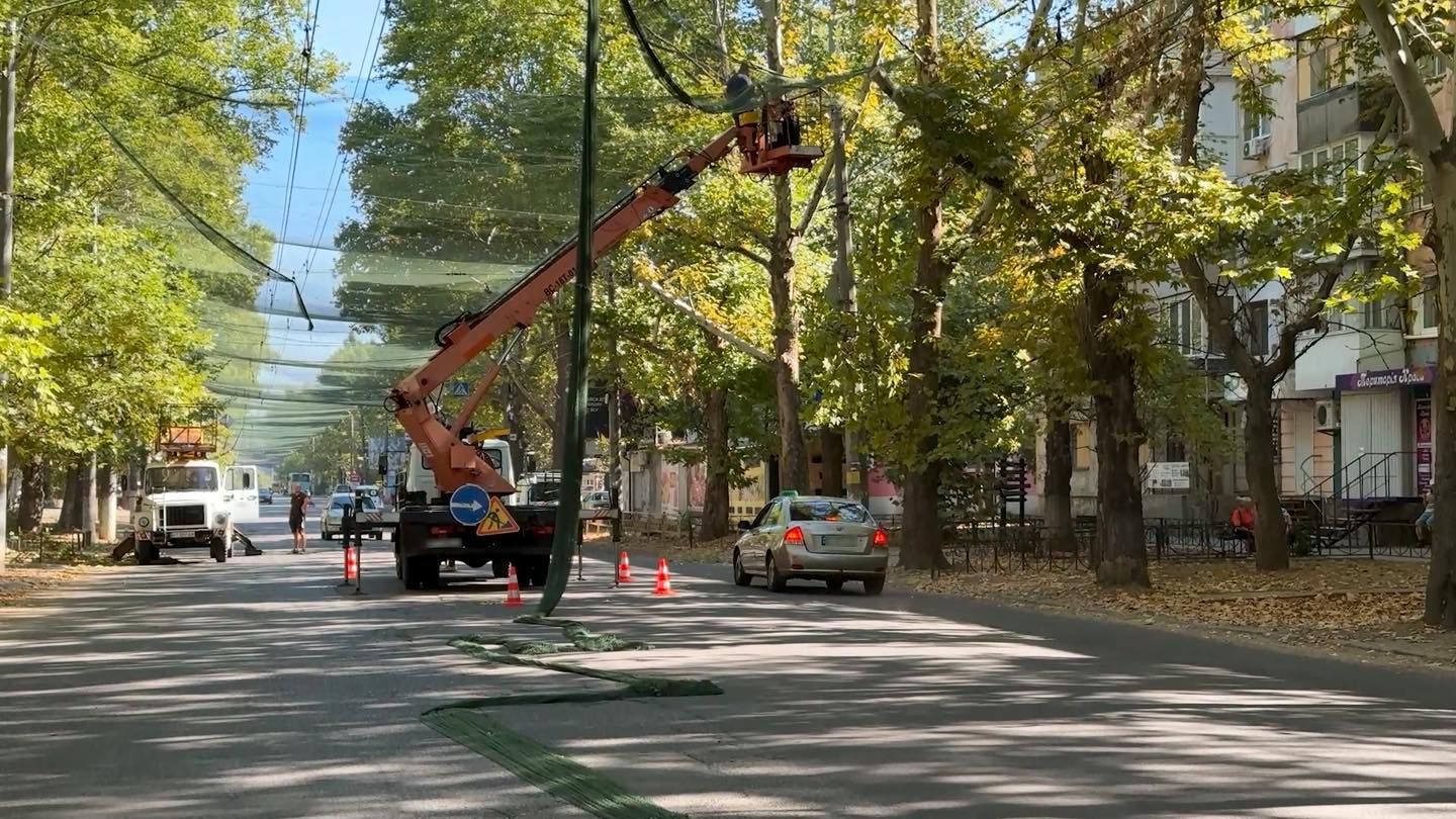 Антидронові сітки у Херсоні. Фото - МОСТ