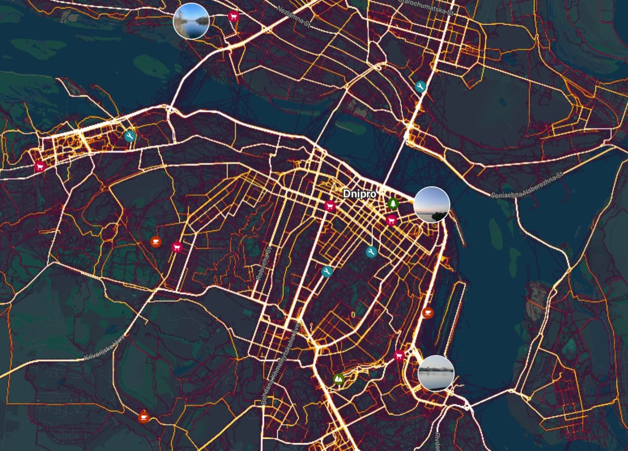 Мариуполь майже мертвий: теплова карта Strava у часи РФ показує лише пустоту 4