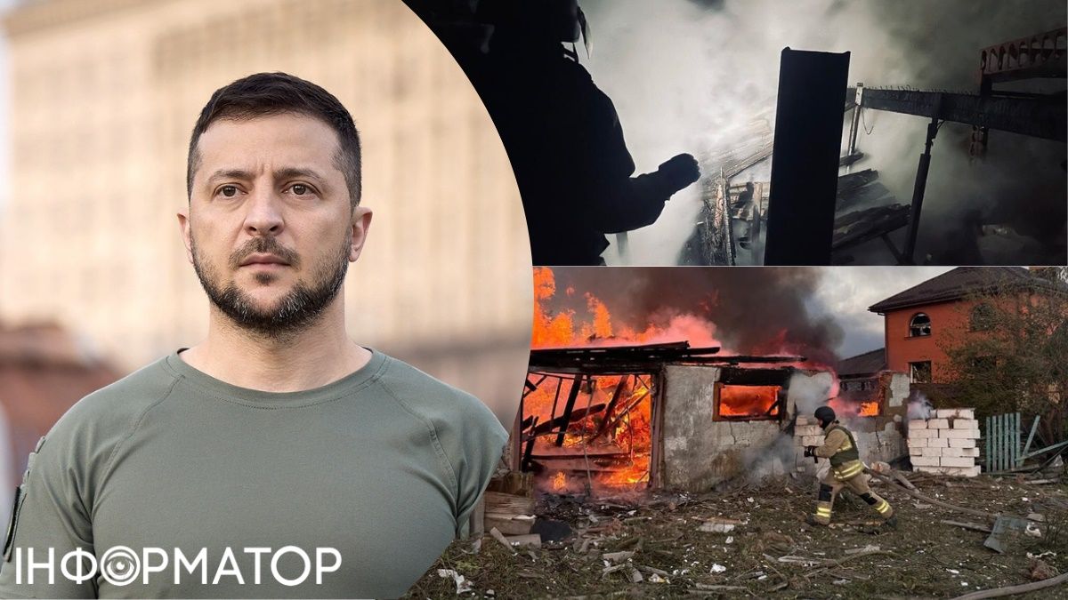 Володимир Зеленський, наслідки атаки РФ 10 вересня