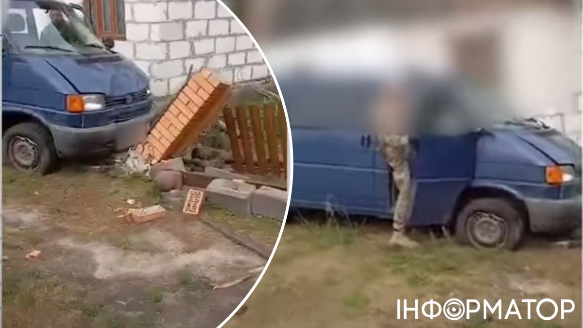 В Ровенской области работники ТЦК въехали в забор: люди говорят, что были пьяны