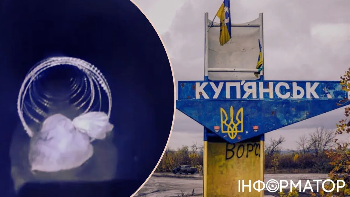 У мережі зʼявилося відео нібито колючого дроту у трубопроводі, що веде у Купʼянськ
