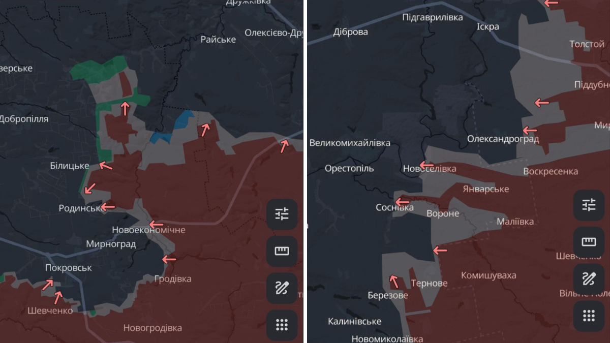 Ситуація поблизу Добропілля Ситуація поблизу Добропілля