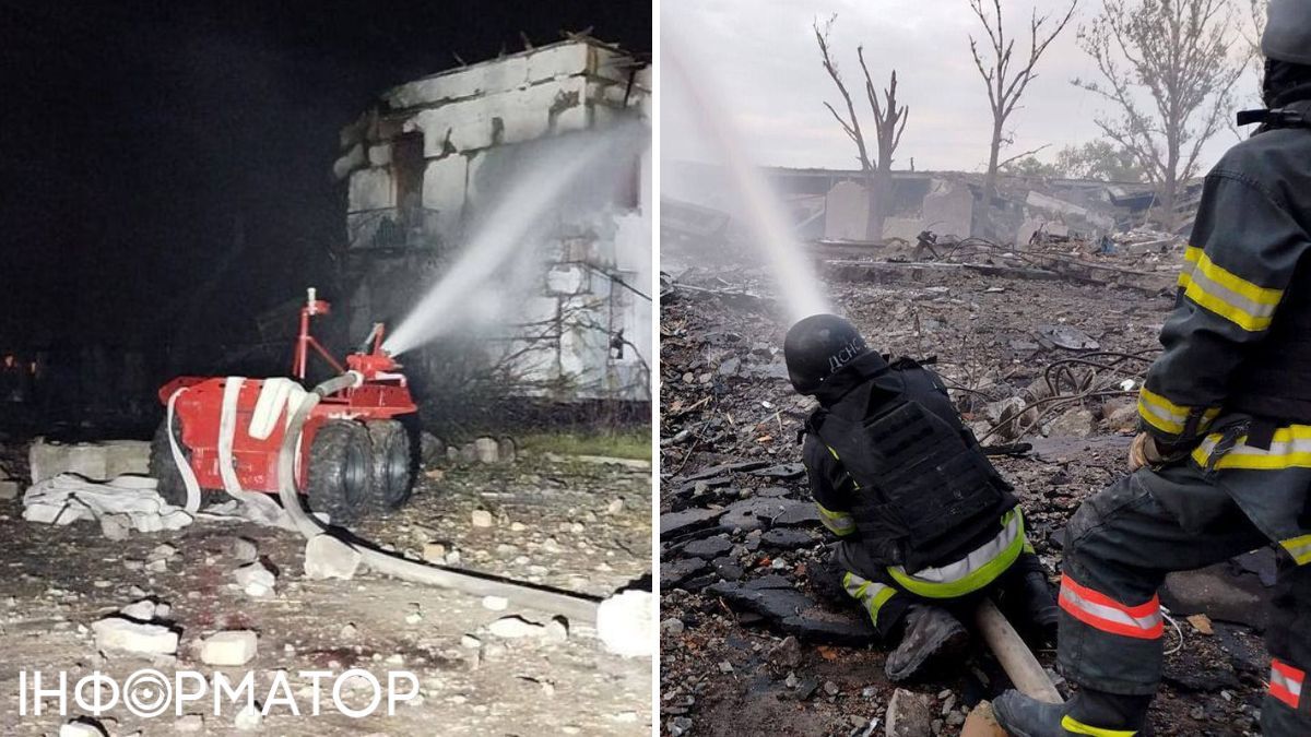 Последствия попадания в Днепропетровской области