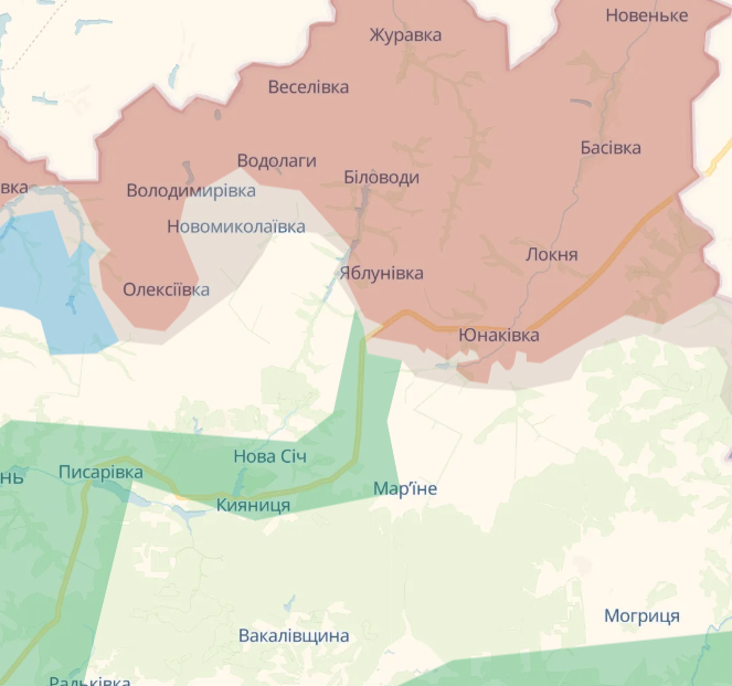 Враг продвигается на границе между Днепропетровщиной, Запорожьем и Донбассом - DeepState 2