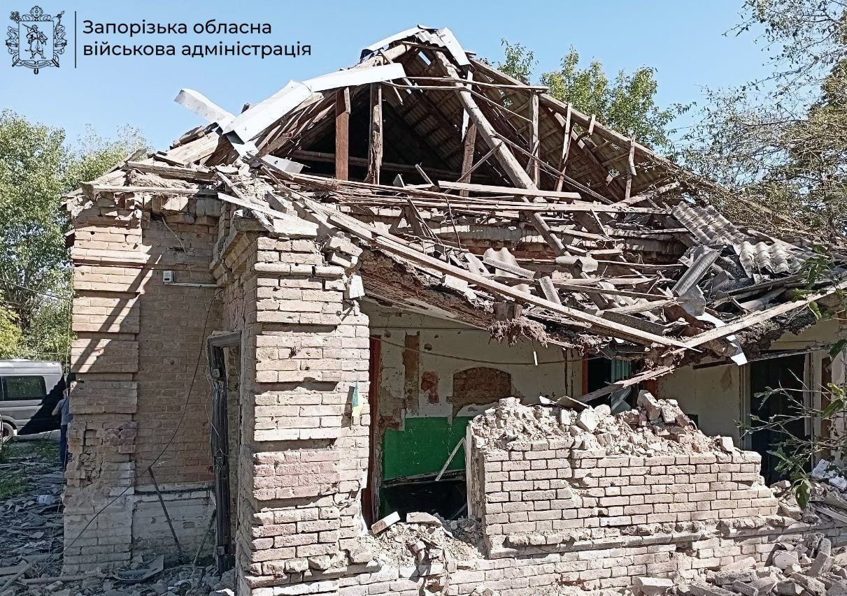 Війська РФ знищили приватний будинок на Запоріжжі