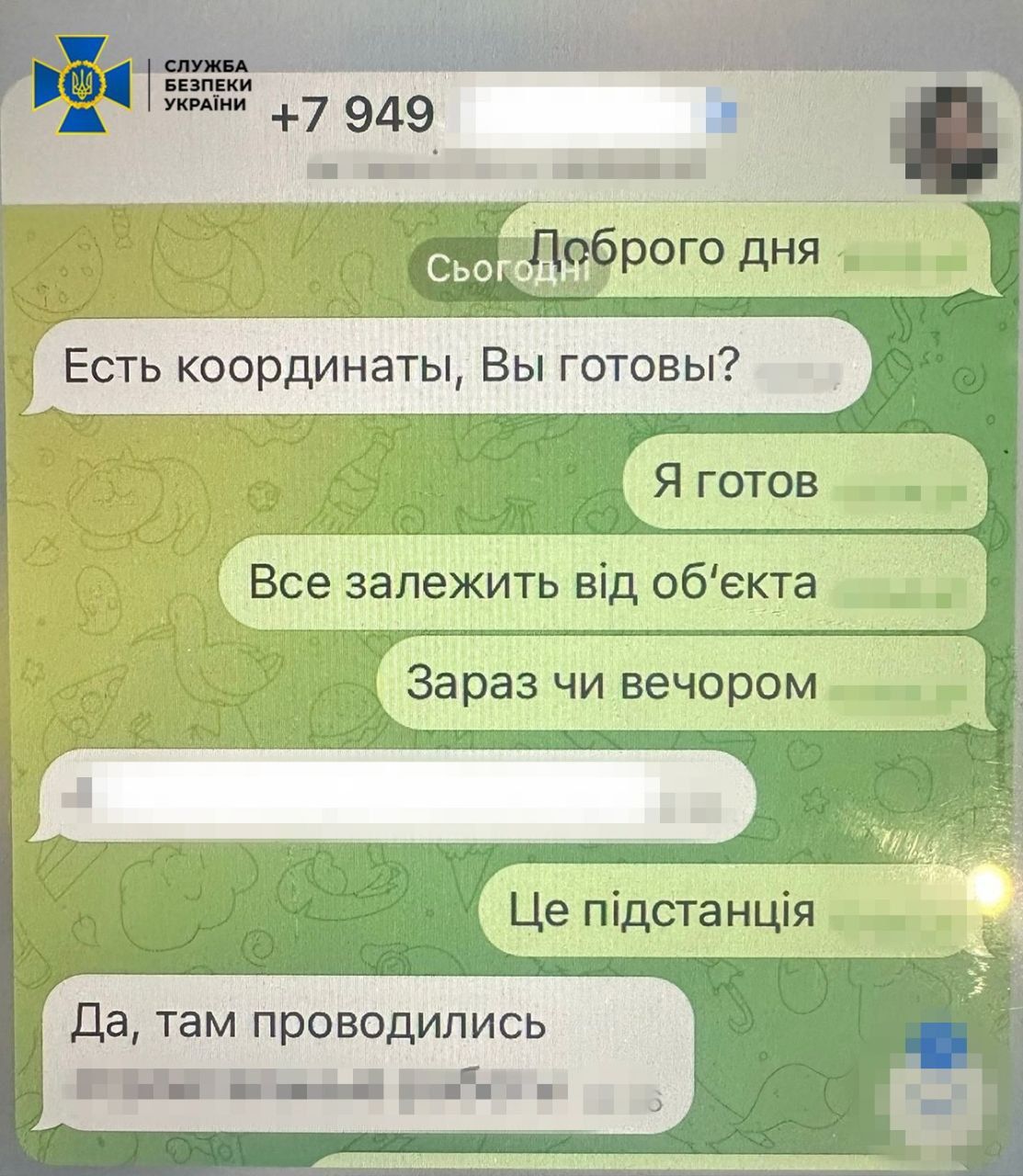 Листування агента РФ з куратором Листування агента РФ з куратором