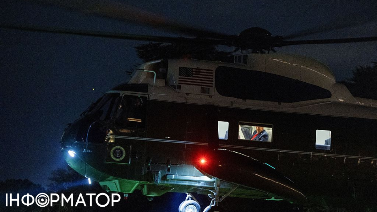 Лазерной указкой атаковали вертолет Трампа