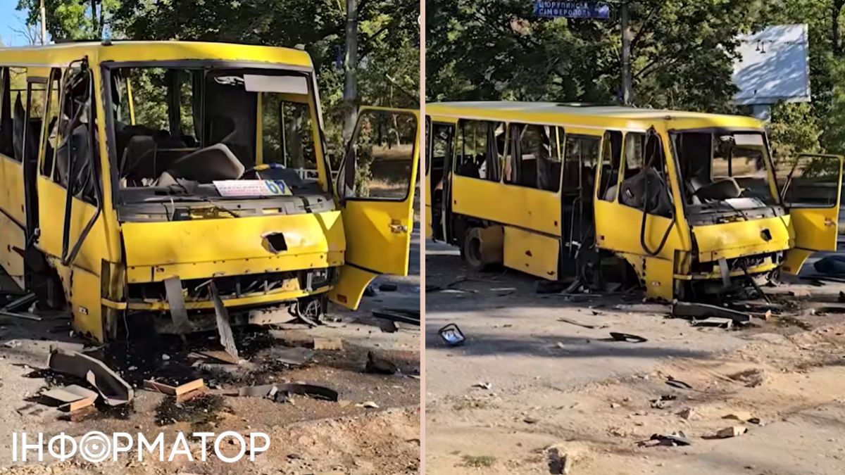 Росіяни обстріляли маршрутку у Херсоні
