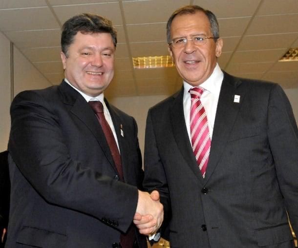 Порошенко и глава МИД России Сергей Лавров Порошенко и глава МИД России Сергей Лавров