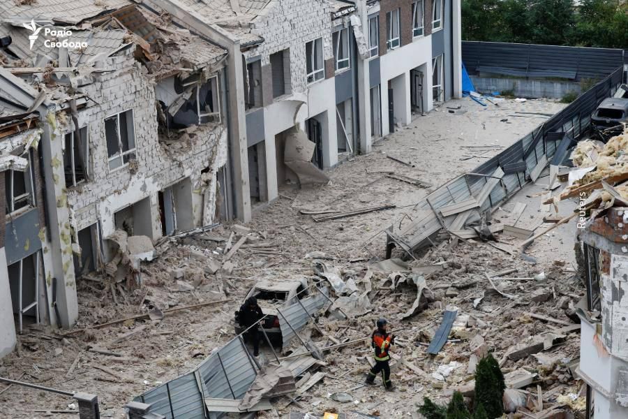 У Борщагівці наслідки атаки 3
