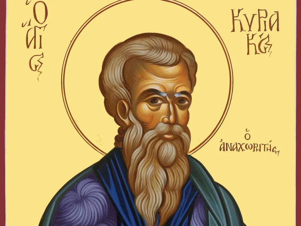 Киріак майже все життя провів у моливтах та служінні Господу