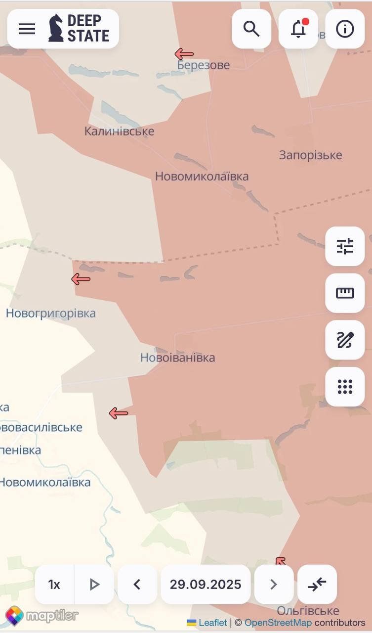 Ситуация под Запорожьем усложняется. Фото: DeepState