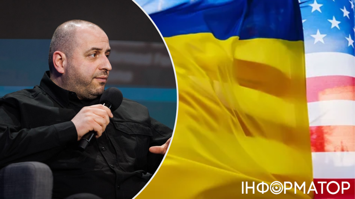 Рустем Умєров, прапори США та України