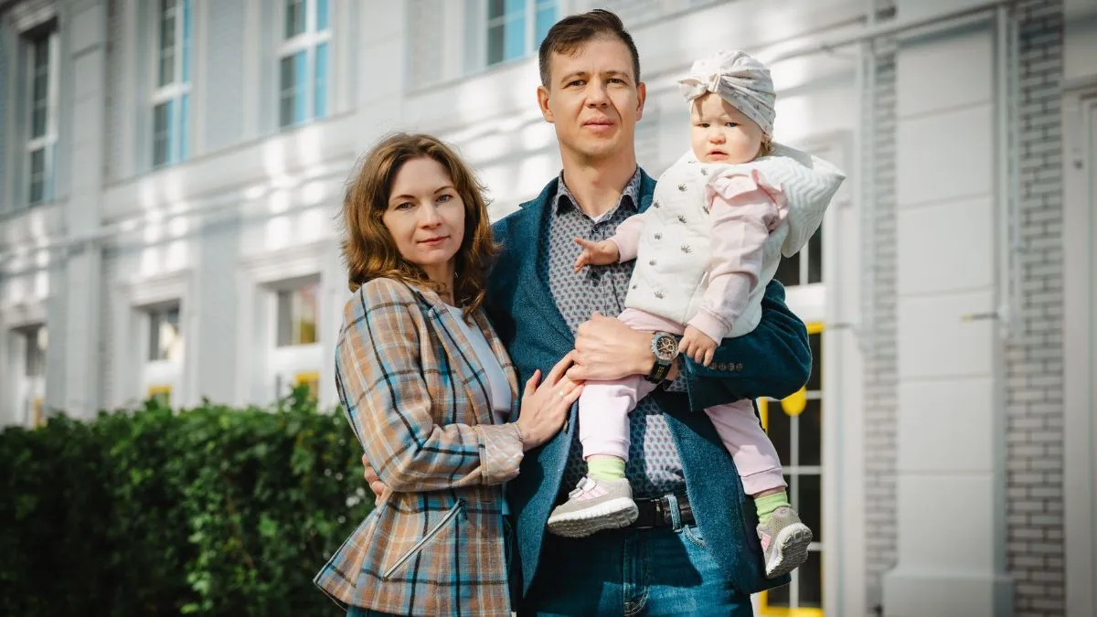 Семья переселенцев, получившая льготную ипотеку Фото: Минсоцполитики