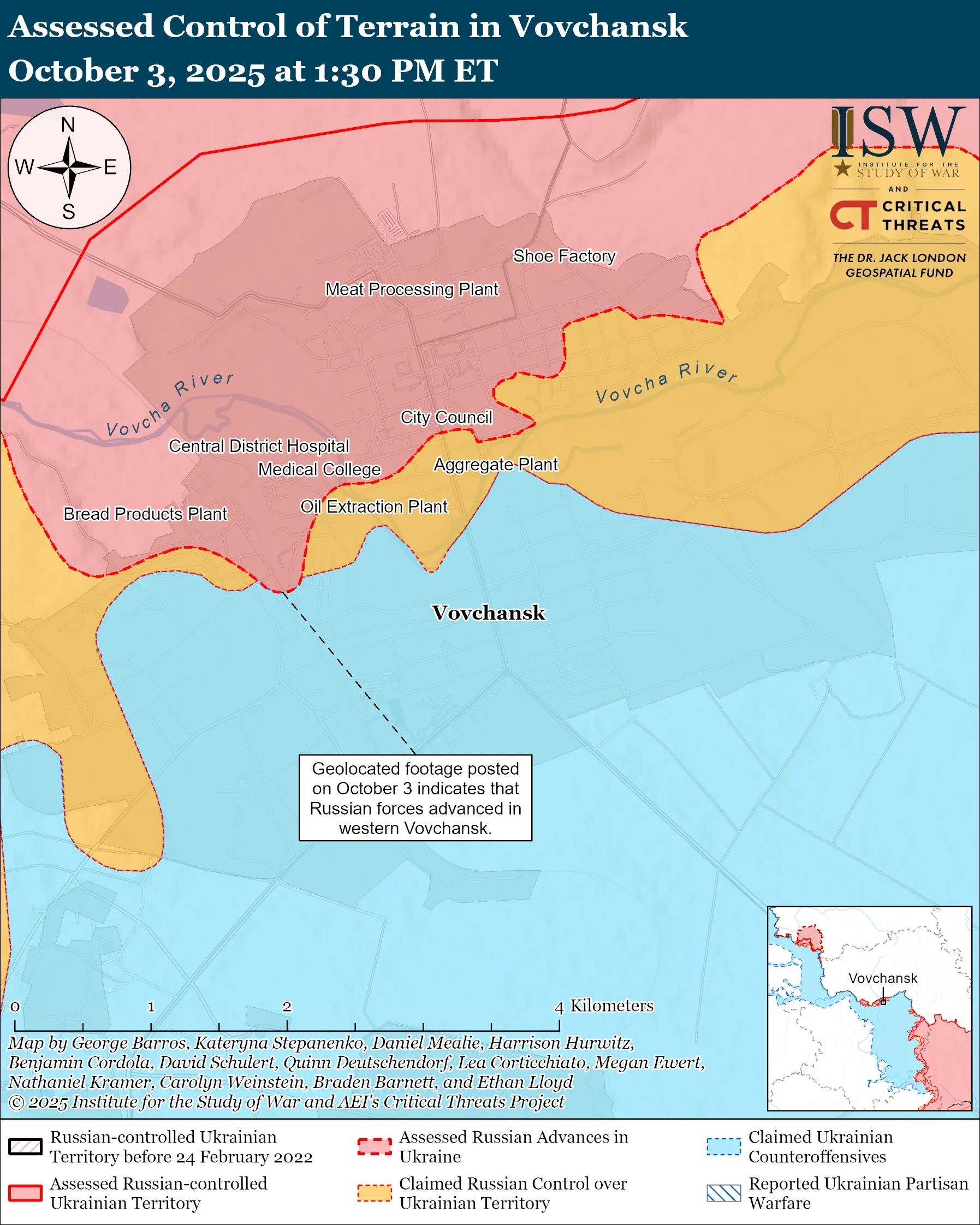 Росія неочікувано просунулася у Вовчанську, її мета - наблизитися до Харкова, щоб бити по місту артилерією: ISW 1