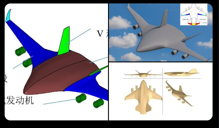 Китай показав концепцію нового важкого транспортного літака з унікальною формою корпусу 1