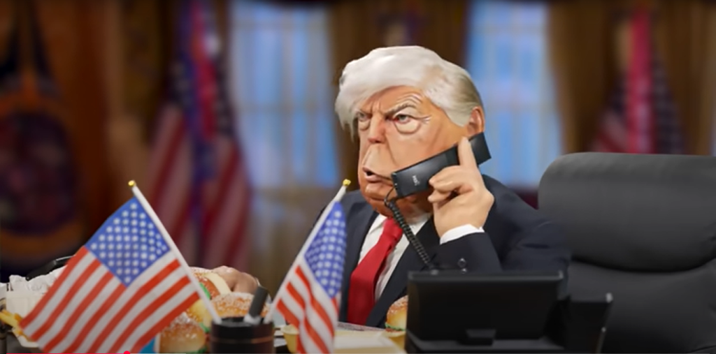 Трамп розмовляє з Путіним Британське шоу висміяло Трампа, Путіна та Зеленського, а Ведмедика Паддінгтона зробило наркозалежним 2