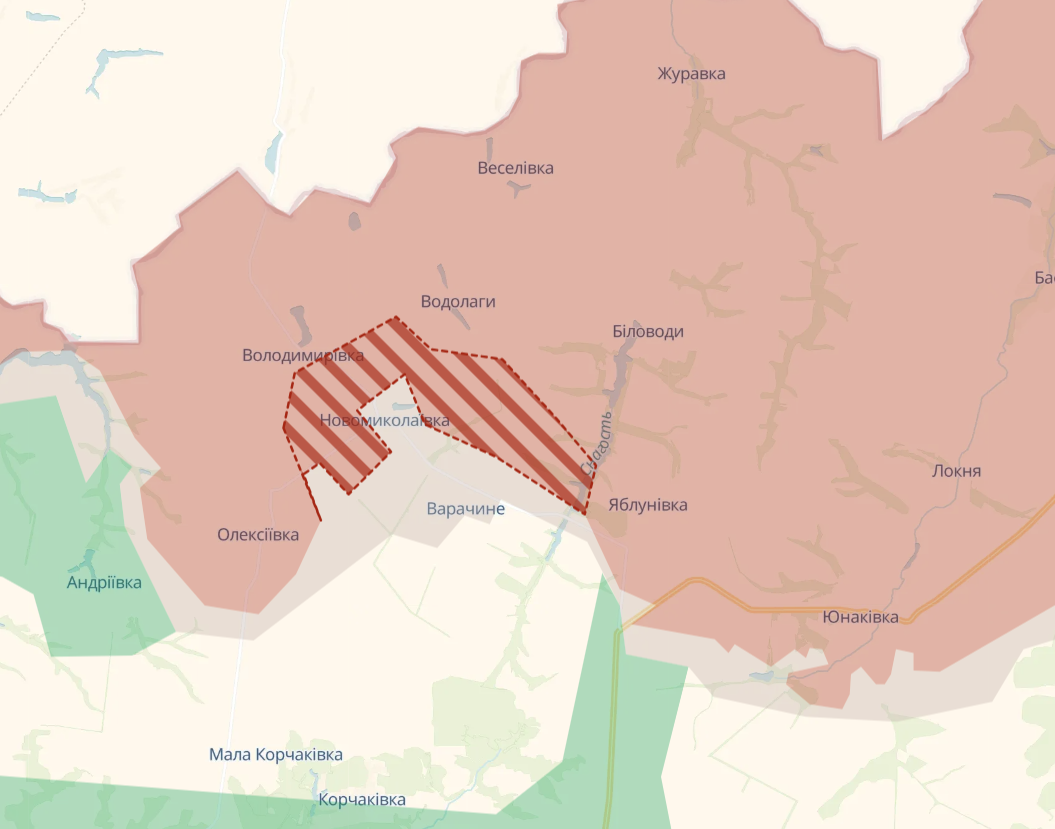 Росіяни просунулися на Сумщині та Запоріжжі - DeepState 1