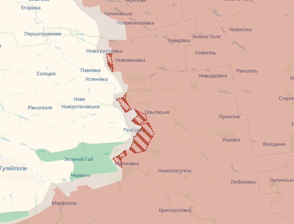 Росіяни просунулися на Сумщині та Запоріжжі - DeepState 2