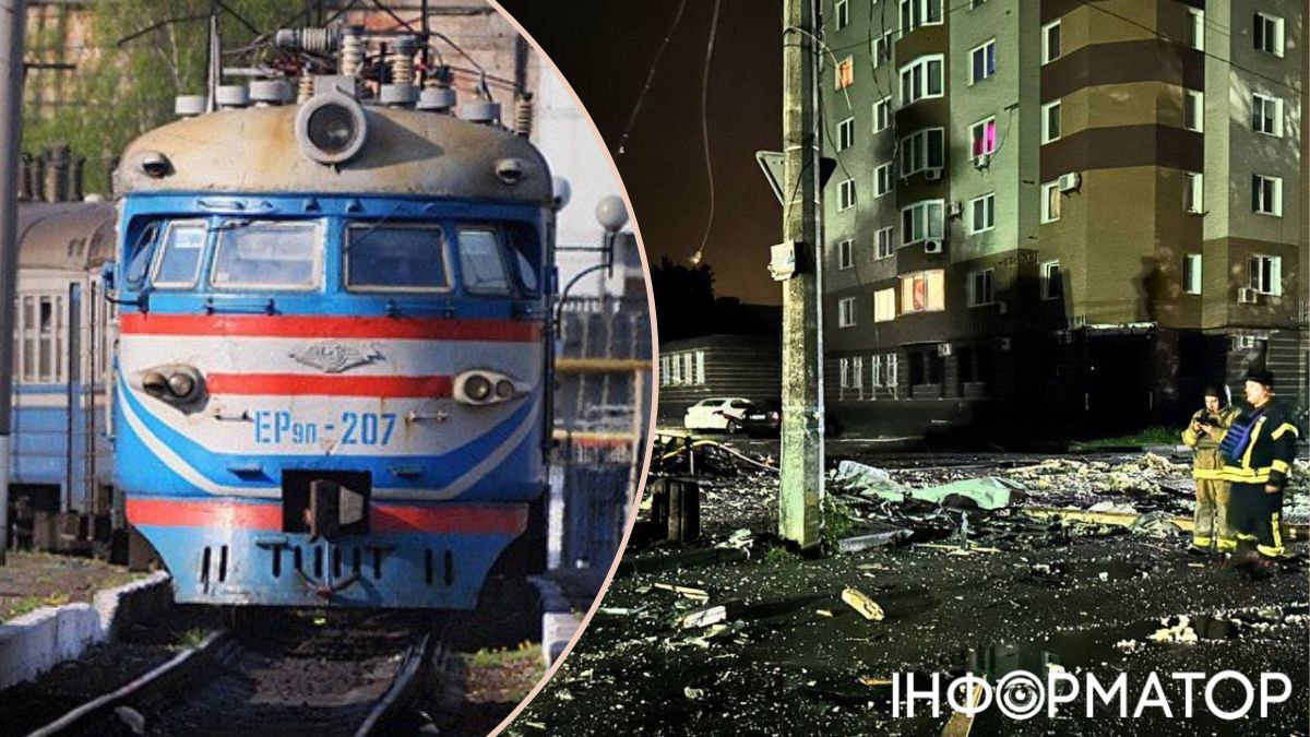 На Київщині через атаку РФ затримуються приміські потяги, у Броварах сталася пожежа