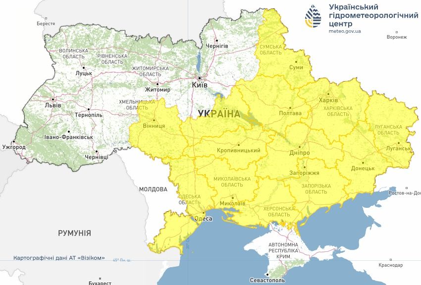 В Україні похолоднішає