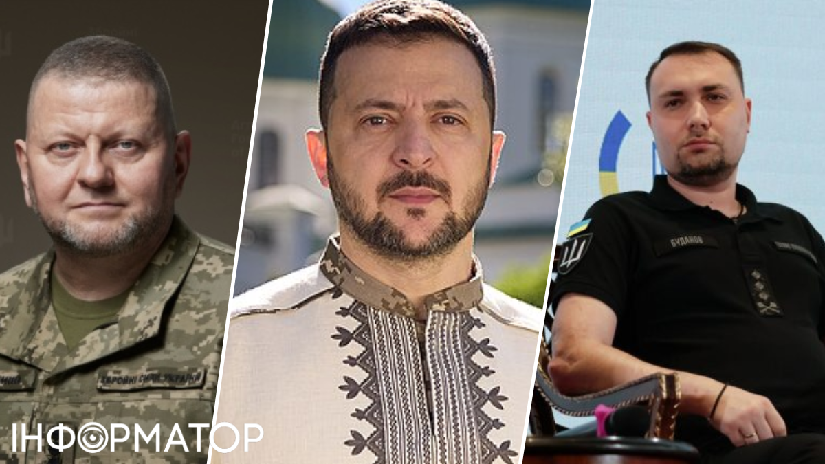 Валерій Залужний, Володимир Зеленський, Кирило Буданов