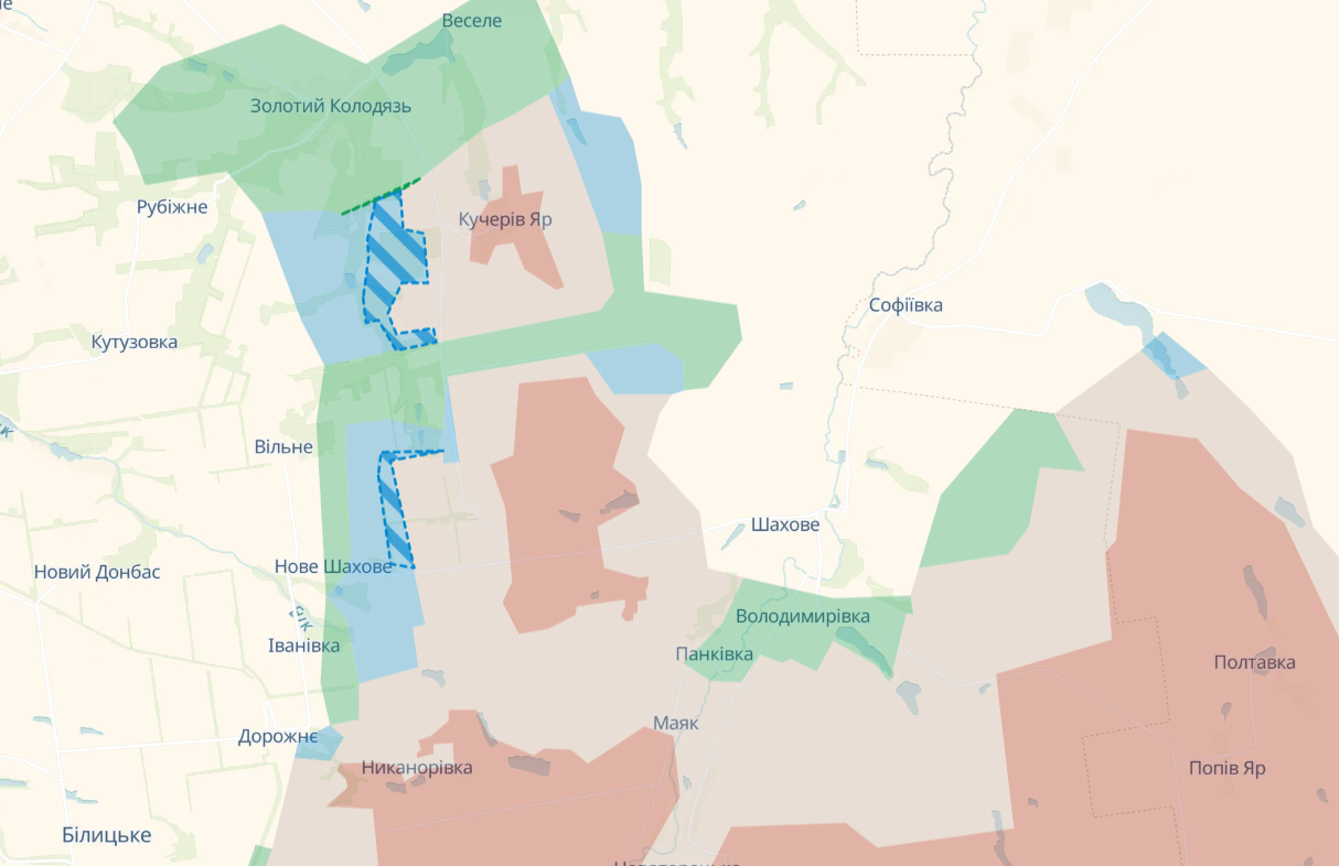 Українські військові відтіснили росіян на Донеччині — DeepState 1
