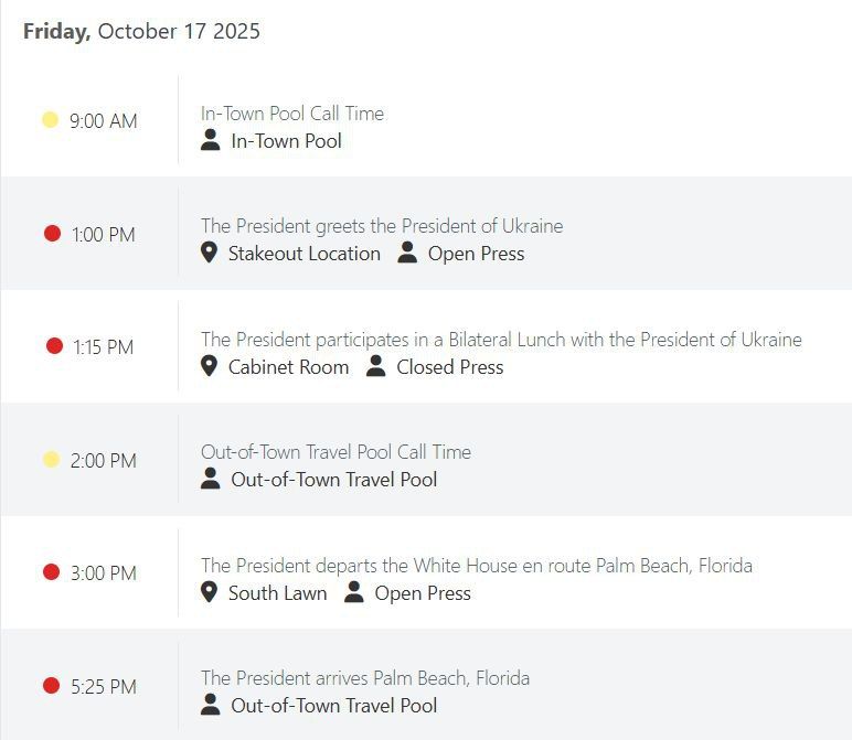 Переговори Трампа і Зеленського 17 жовтня: став відомий час їх початку 1