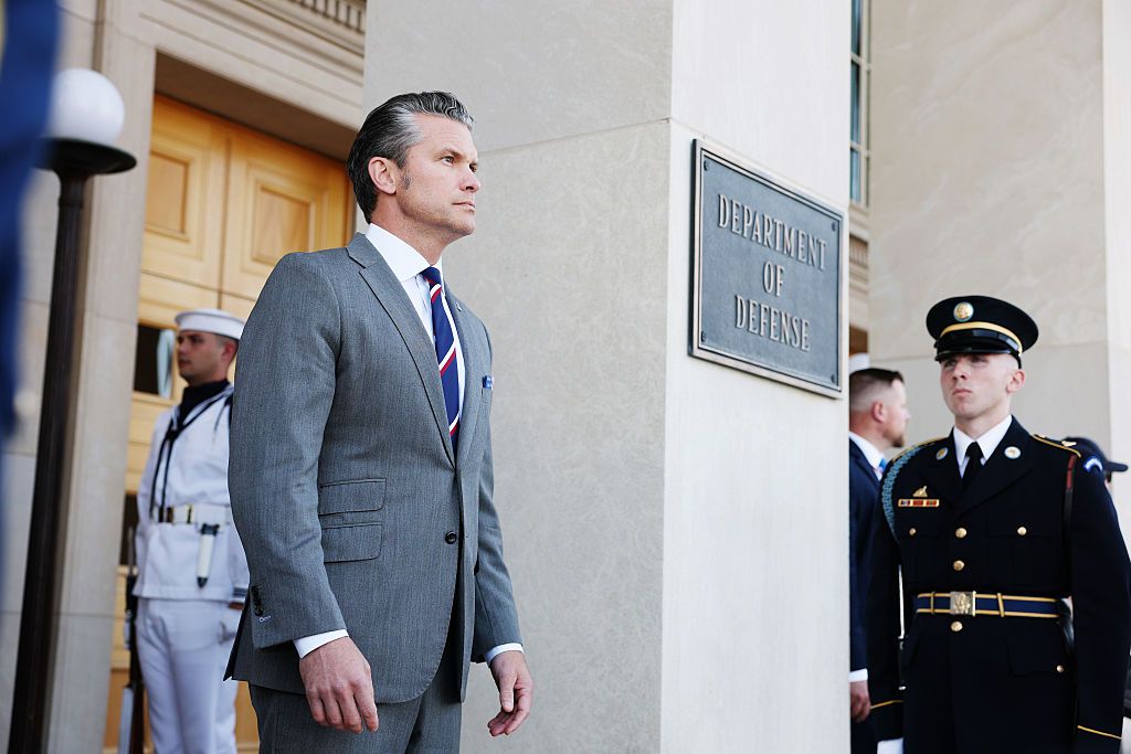 Міністр війни Піт Хегсет. Фото - Getty Images Міністр війни Піт Хегсет. Фото - Getty Images