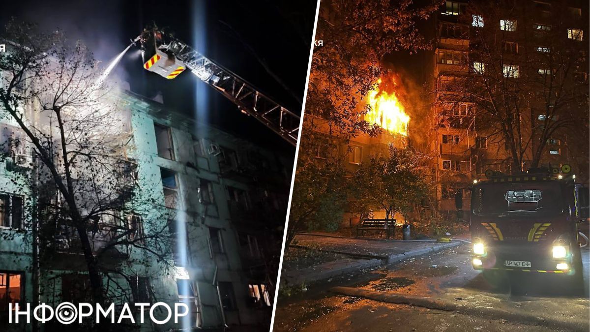 Запоріжжя під ударом дронів: пожежі в житлових будинках, є поранені