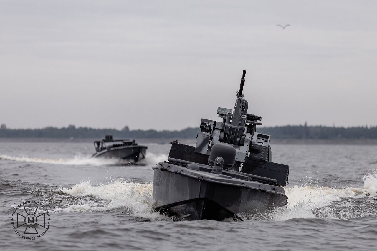 Теперь они с пулеметами: СБУ продемонстрировала новое поколение морских дронов Sea Baby 2