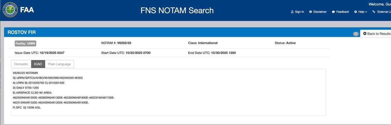 РФ закрыла небо над Астраханью: будет пускать Орешник до конца октября 1