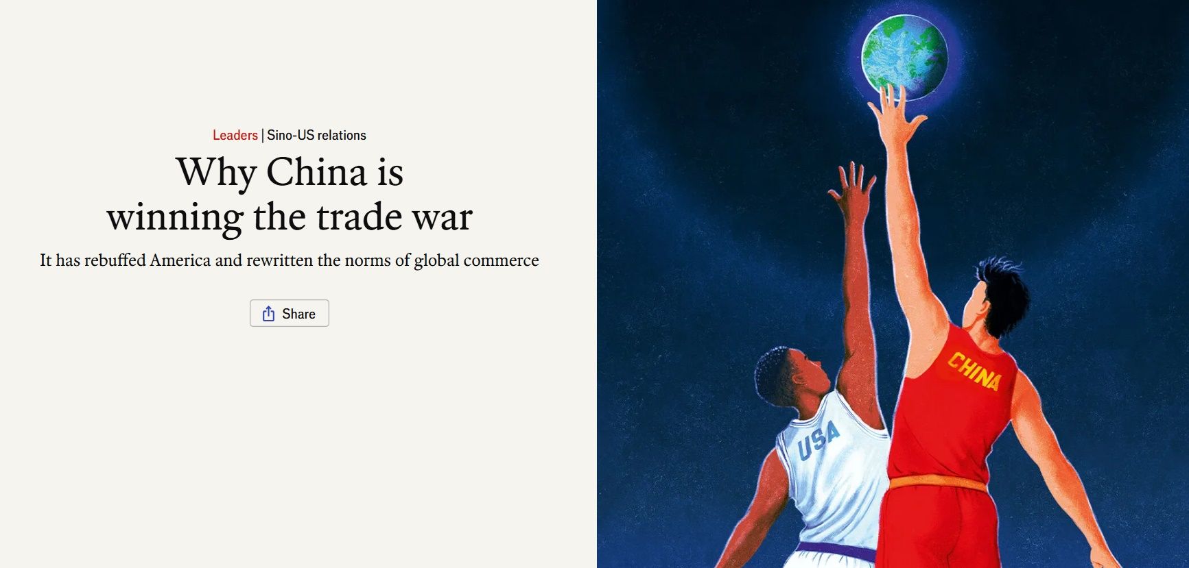 Китай перемагає США у торговій війні: жовтневий номер The Economist вийшов з промовистою обкладинкою 1