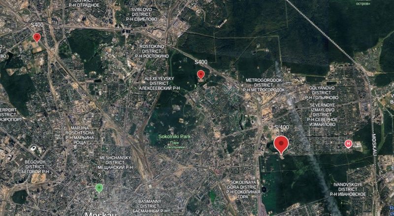 Росія оточила Москву рівнями ППО: у мережу злили карту розташування комплексів 2