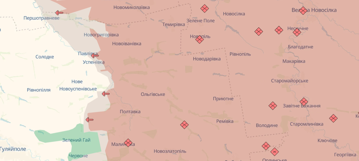 Бои за Покровск: россияне продвинулись вблизи южных районов города, а также на востоке Запорожья.