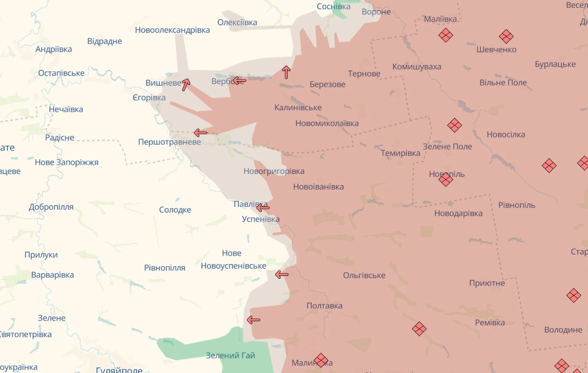 Бои за Покровск: россияне продвинулись вблизи южных районов города, а также на востоке Запорожья.