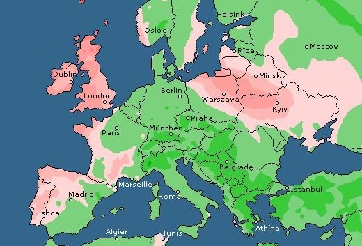 В Україну принесло атмосферний фронт В Україну принесло атмосферний фронт