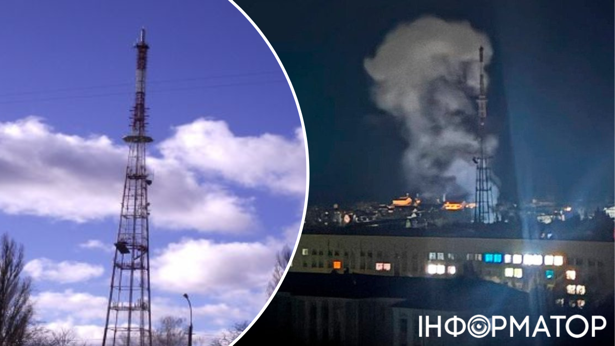Удар по телебашне Чернигов