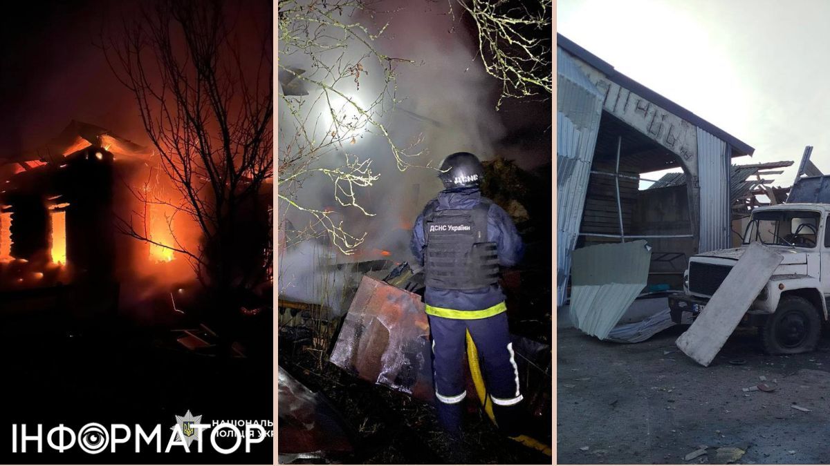 Россияне атаковали Черниговщину дронами, возникли пожары