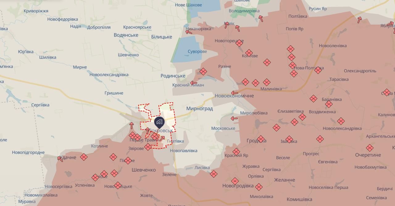 Окупанти не полишають планів захопити Покровськ  Окупанти не полишають планів захопити Покровськ