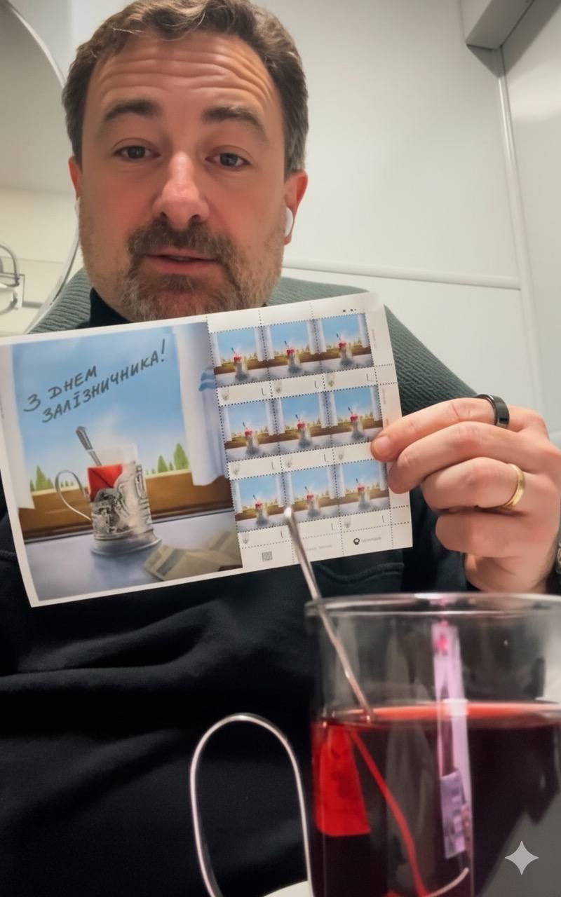 На честь Дня залізничника Укрпошта випустила марку 1