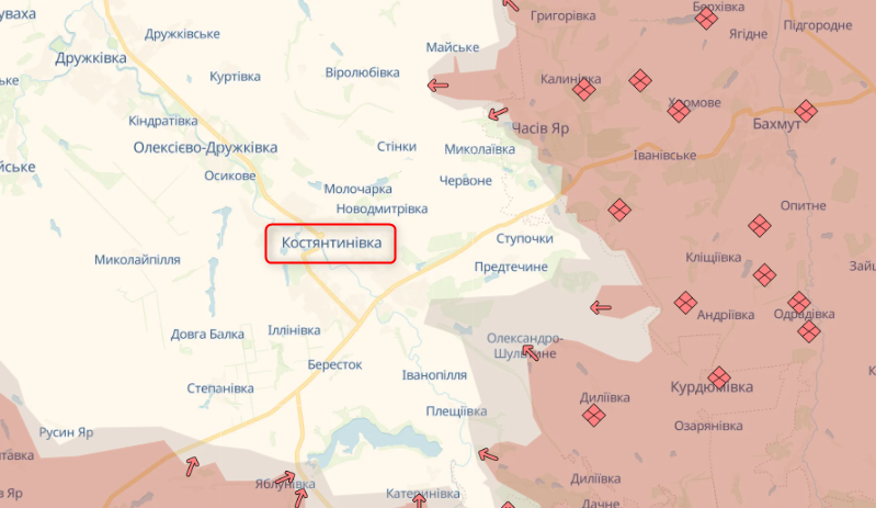 Сіра зона наблизилася впритул до донецького міста Костянтинівка Сіра зона наблизилася впритул до донецького міста Костянтинівка