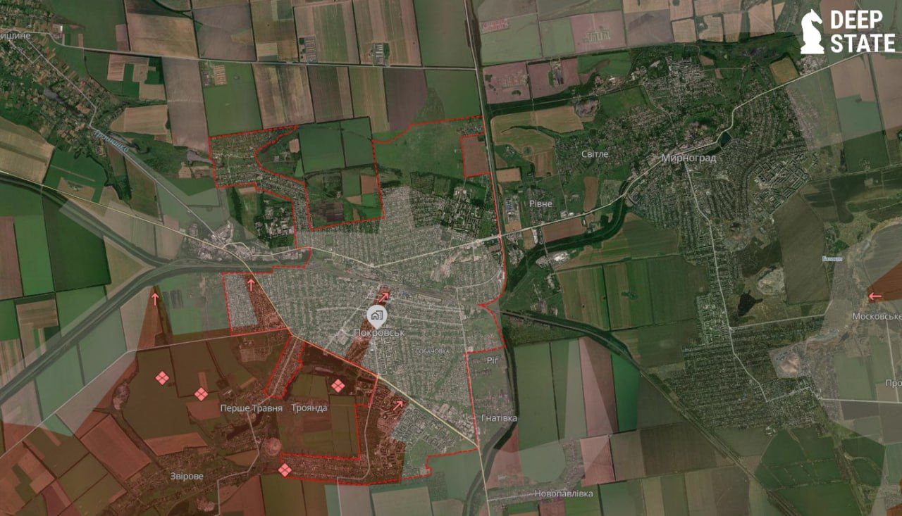 DeepState о ситуации в Покровске: возможность защиты города по сути потеряна.