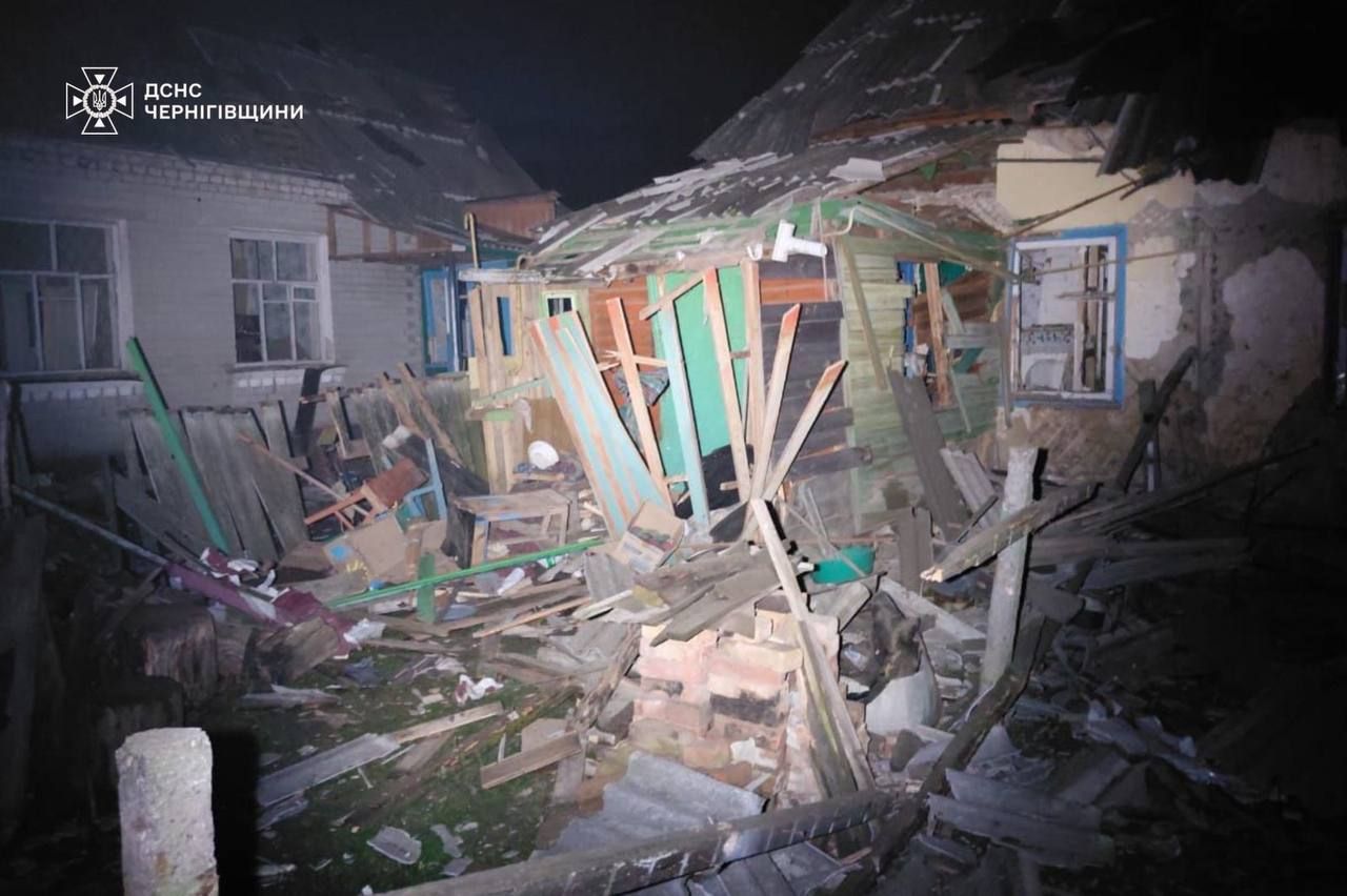 Росія атакувала Чернігівщину дронами й авіабомбами: є поранені 1