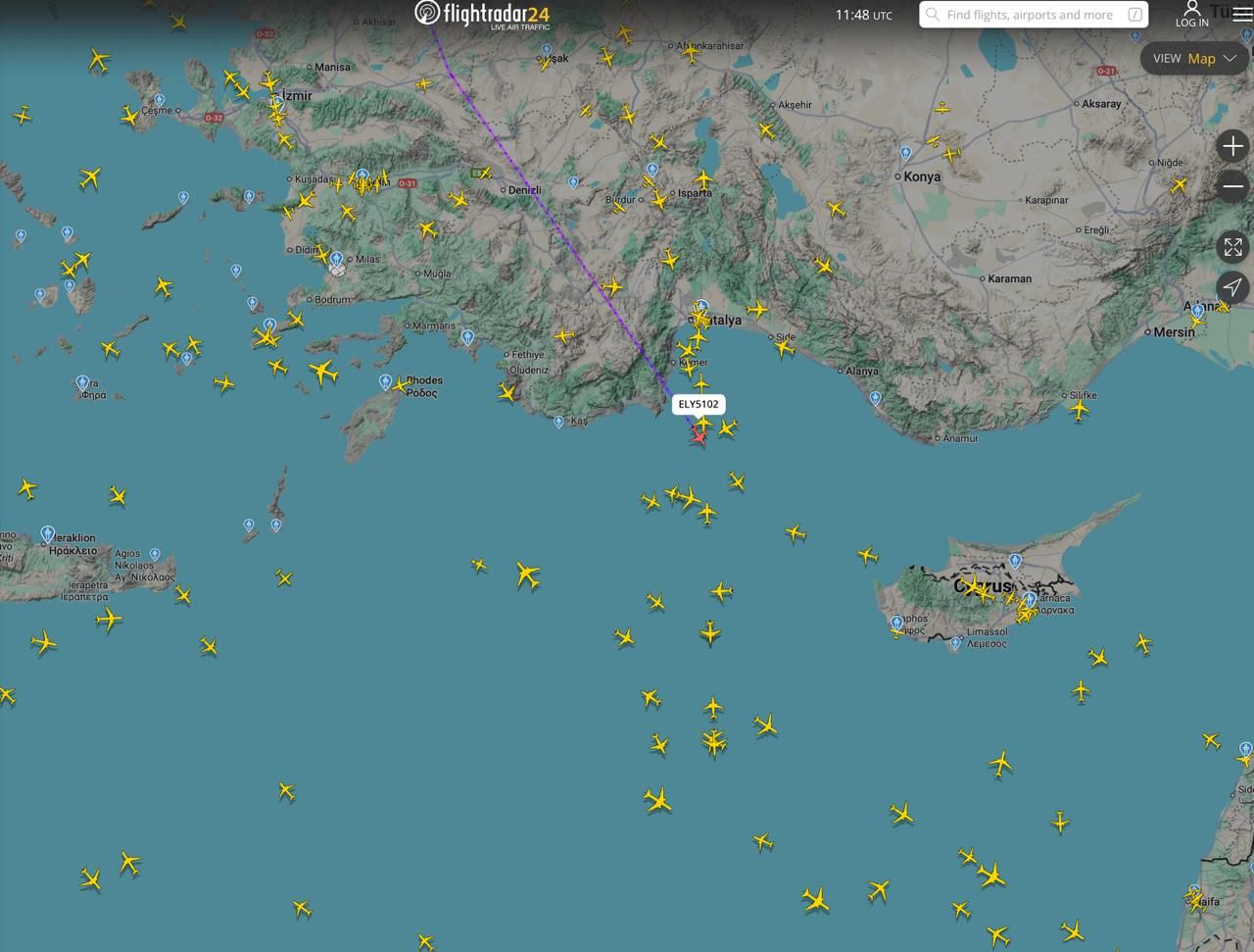 Самолет Миндича уже пролетел в Турцию