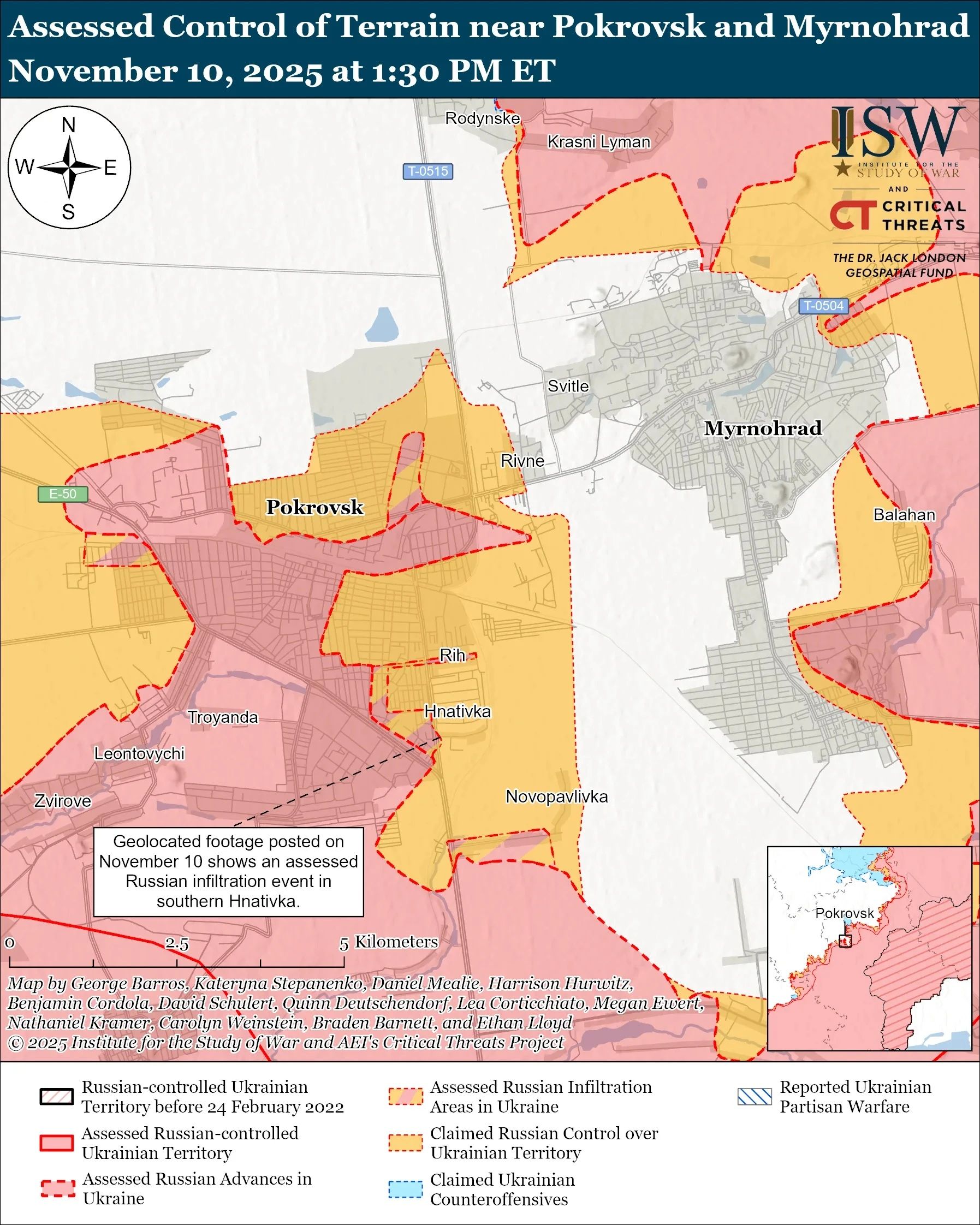 "Кишеня" в районі Покровська та Мирнограду