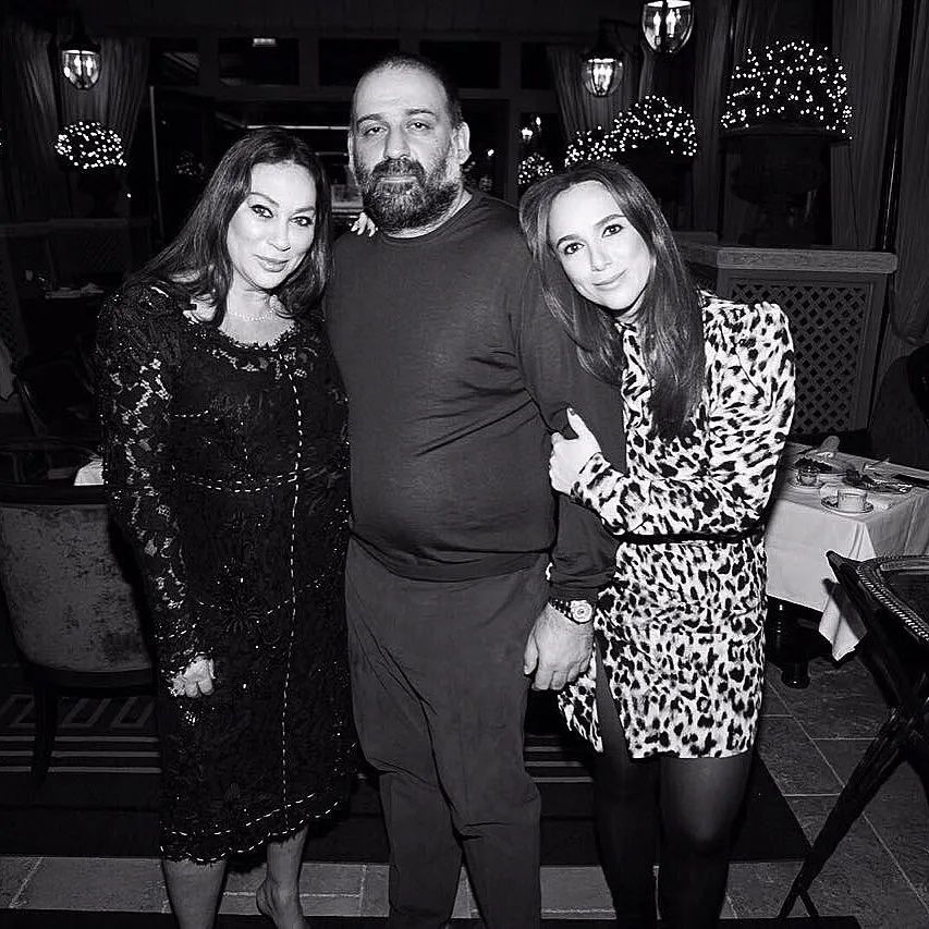 Алла Вербер з дочкою і зятем Міндічем