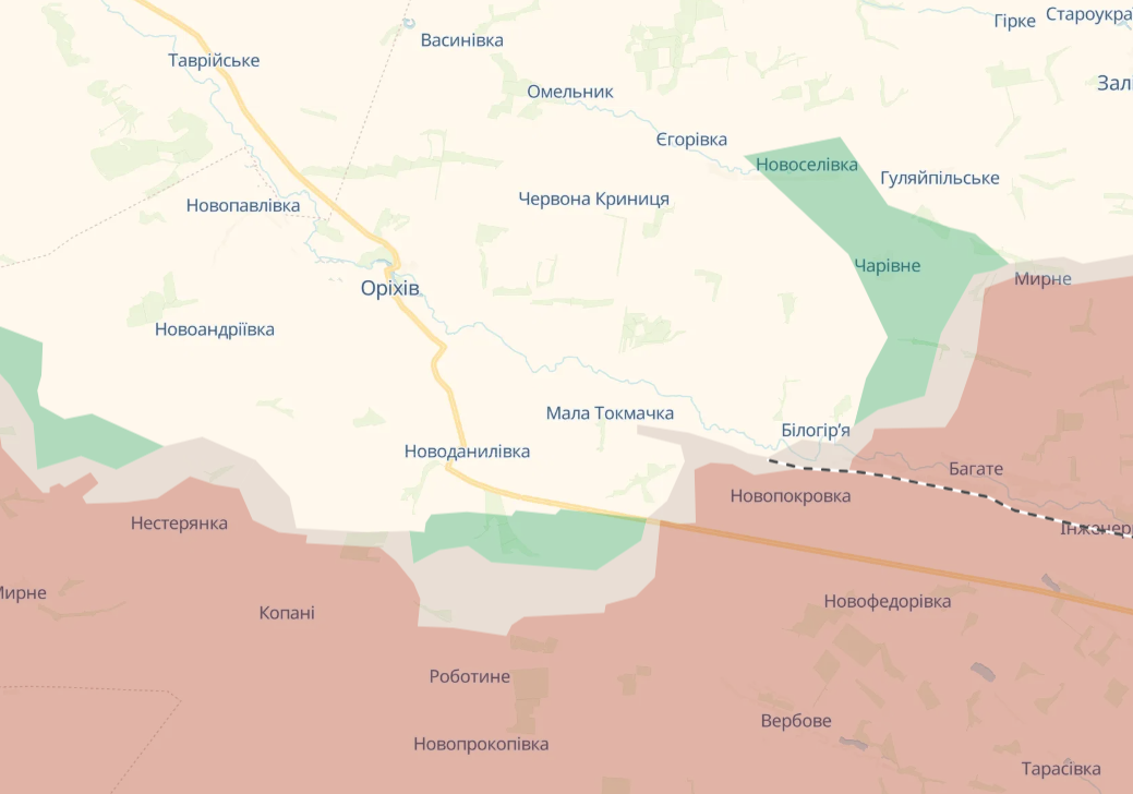 В РФ заявили про захопленння Малої Токмачки - загроза для Оріхова 1